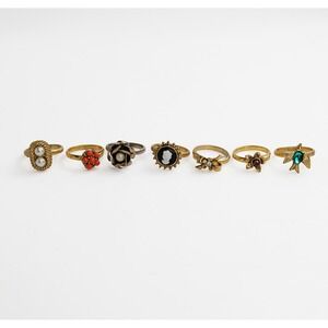 Vintage Costume Jewelry Rings Adjustable Small US Women's Size 5-5.5